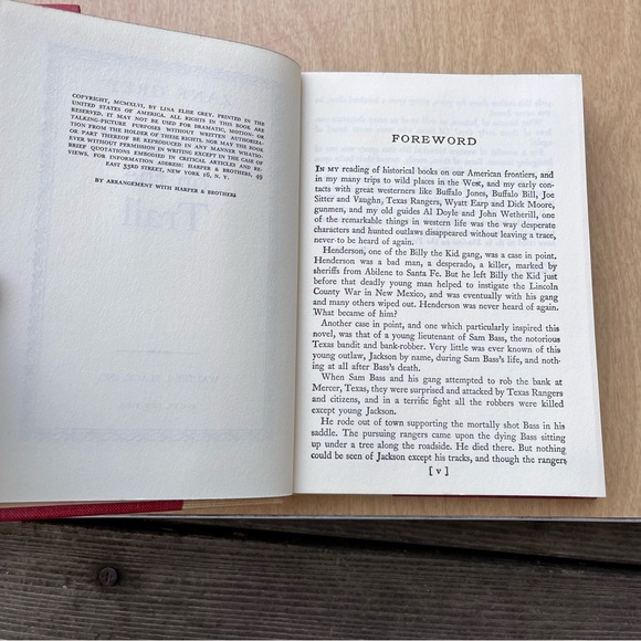 Zane Grey Vintage Hardcover Set of 2 Books - Picture 9 of 16